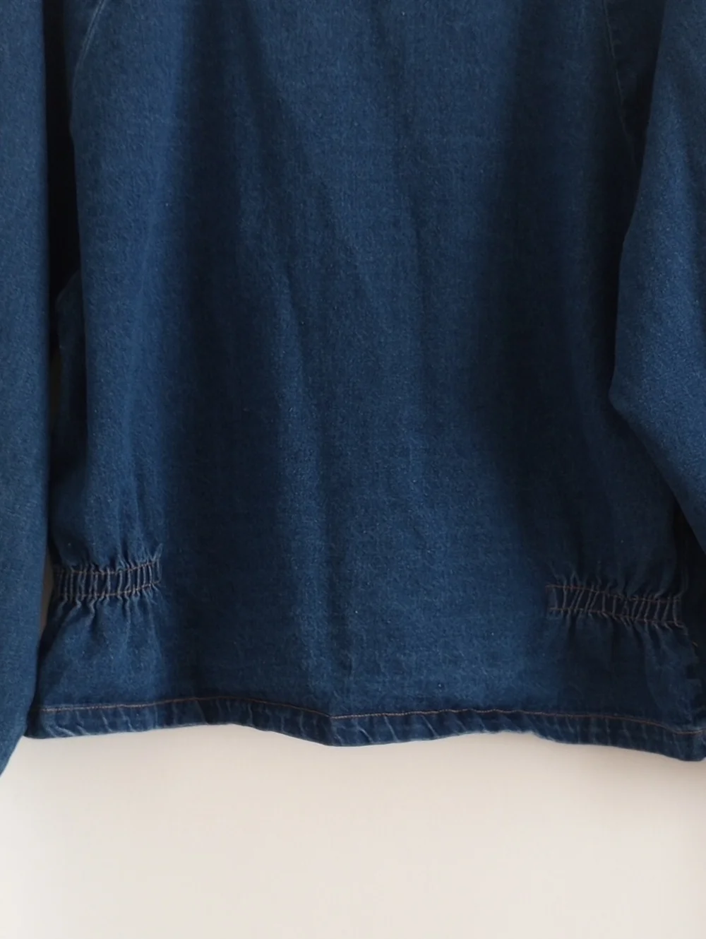 Vintage 100% Cotton Blue Denim Work Wear Jacket Size XL - Picture 9 of 13